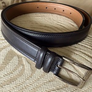 Allen Edmonds Black Leather Belt. Like new! 38”